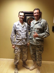 LtCol Dave Huxsoll with me at Victory Chapel.